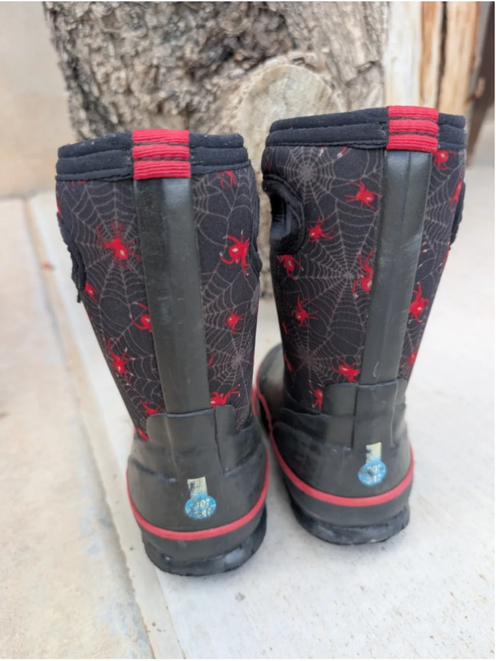 Bogs Kids Classic High Spiders II Solid Waterproof Insulated Boots Sz US 9 EU 25